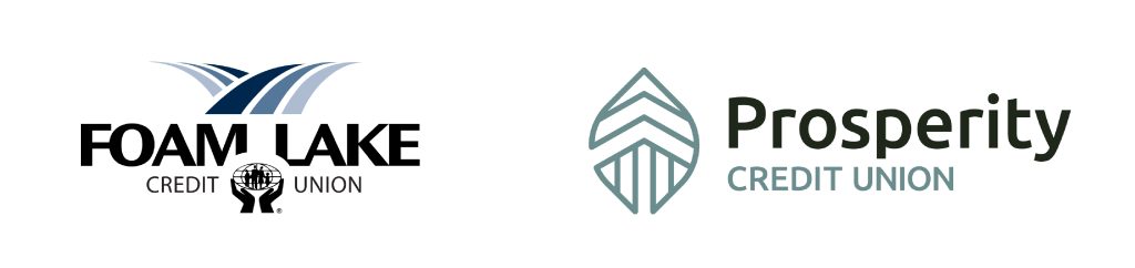 Foam Lake Credit Union and Prosperity Credit Union Logos